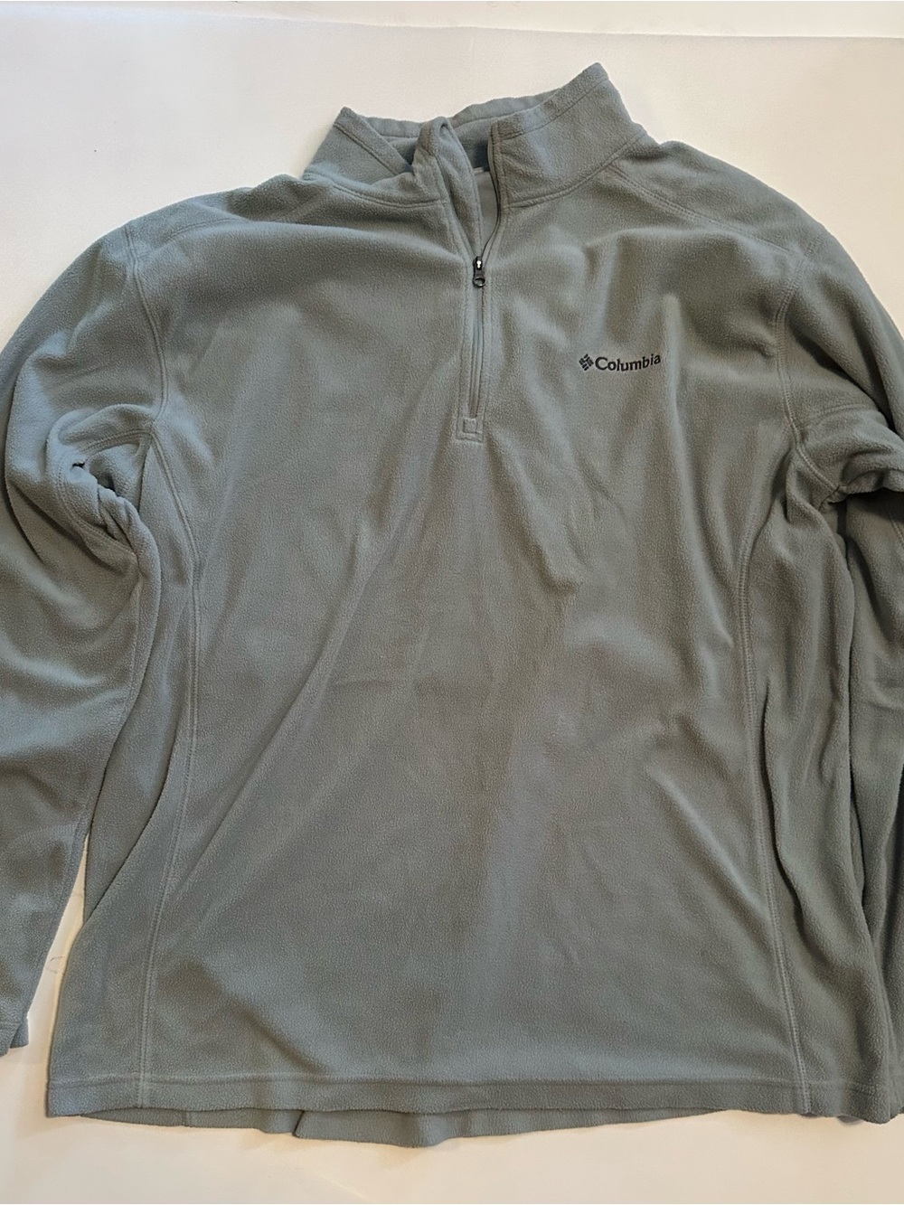 Columbia Gray Half-Zip Fleece Pullover